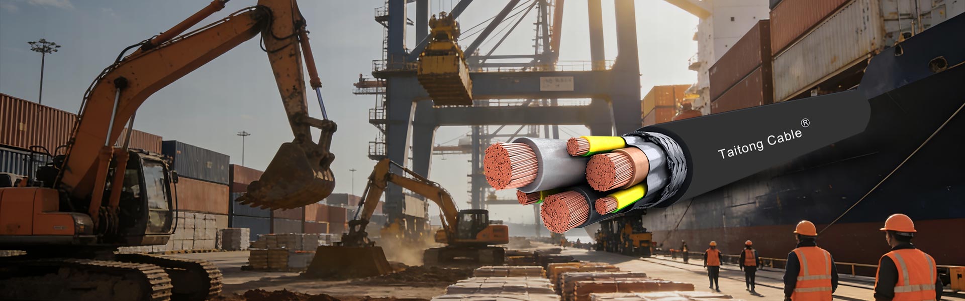 Speciale met rubber omhulde kabels