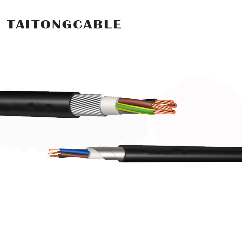 Aangepaste laagspanning gepantserde koperen geleider XLPE geïsoleerde PE-omhulde stroomkabels