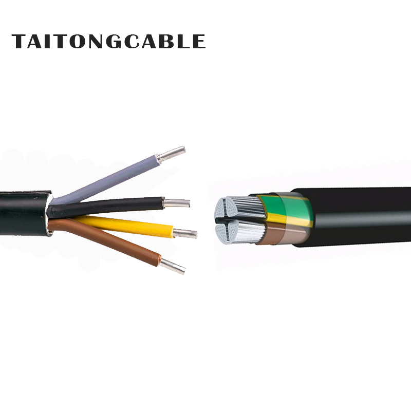 Aangepaste laagspanning ongewapende aluminium geleider PVC geïsoleerde PE omhulde stroomkabels