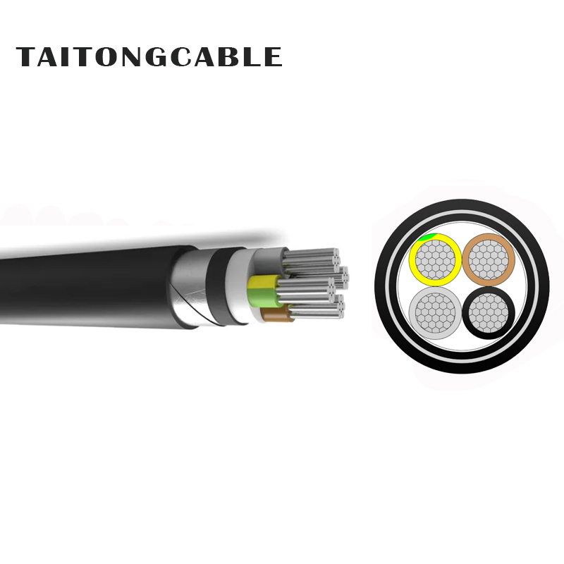 Laagspanning 2-5-core STA gepantserde aluminium geleider XLPE geïsoleerde PVC-omhulde voedingskabels