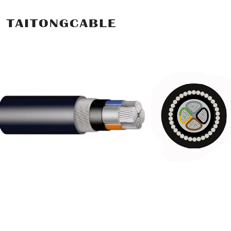 Laagspannings 2-5-aderige SWA staaldraad-gepantserd aluminium PVC-geïsoleerde PVC-ommantelde voedingskabels